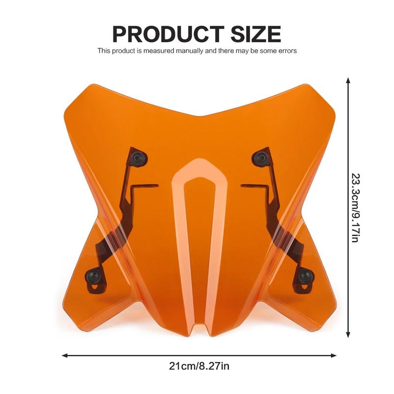 For Duke 390 125 2024 2025 Windshield Windscreen Duke390 Duke125 Acrylic Front Wind Shield Screen Air Deflectors Motorcycle