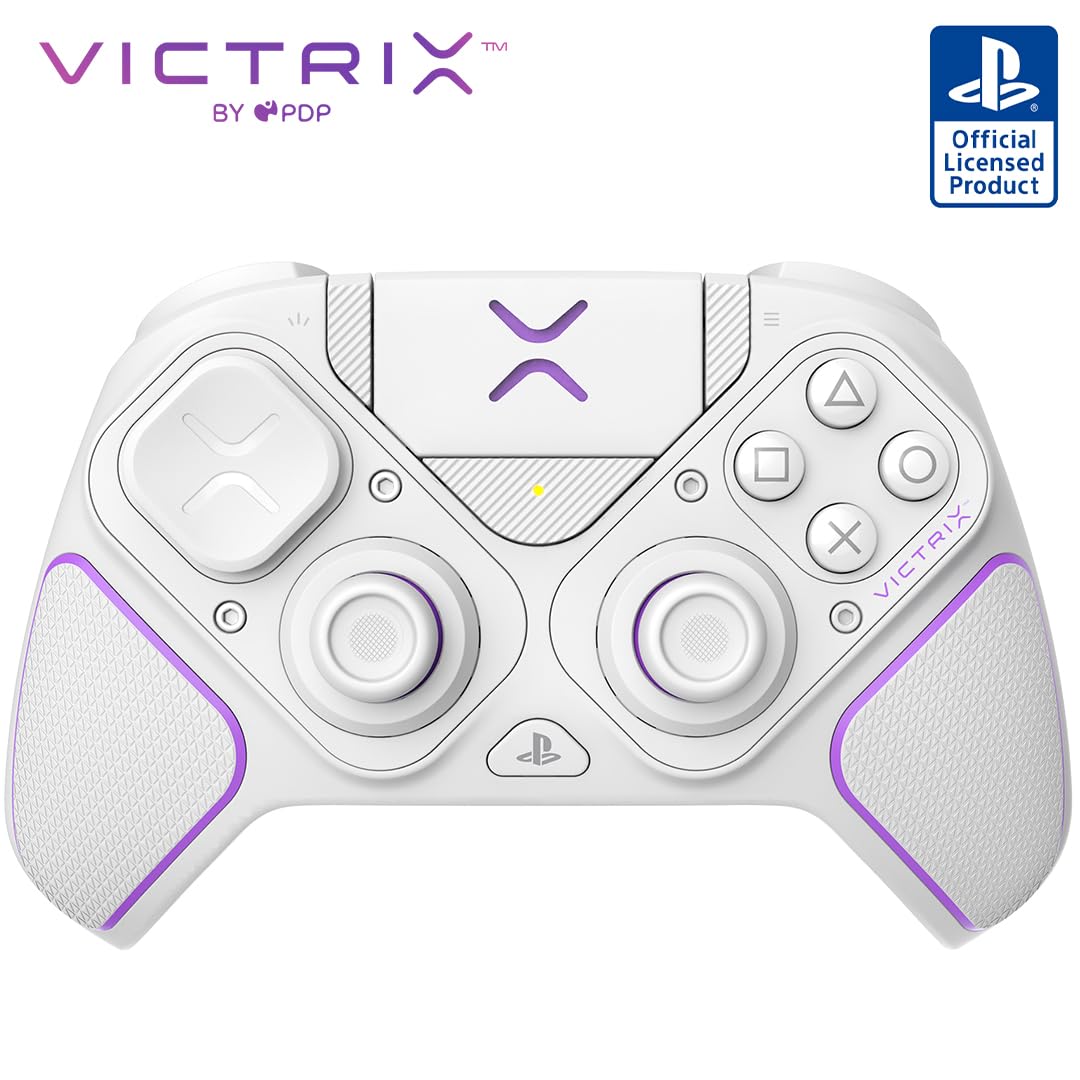 

Бездротовий ігровий контролер PDP Victrix Pro BFG з офіційною ліцензією для контролера Victrix Pro Controller PS5 білий [продукт SONY] PS5, [] білий
