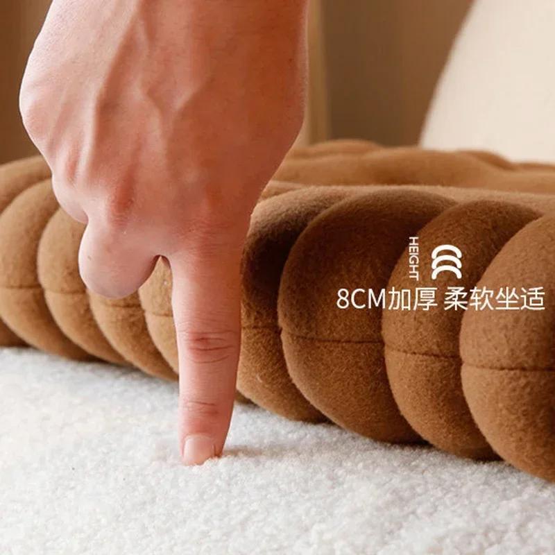 Inventive Thickened Biscuit Office Chair Cushion Lovely Living Room Space Bedroom Space Decorative Throw Pillows Sofa Back Cushion Tatami Pad