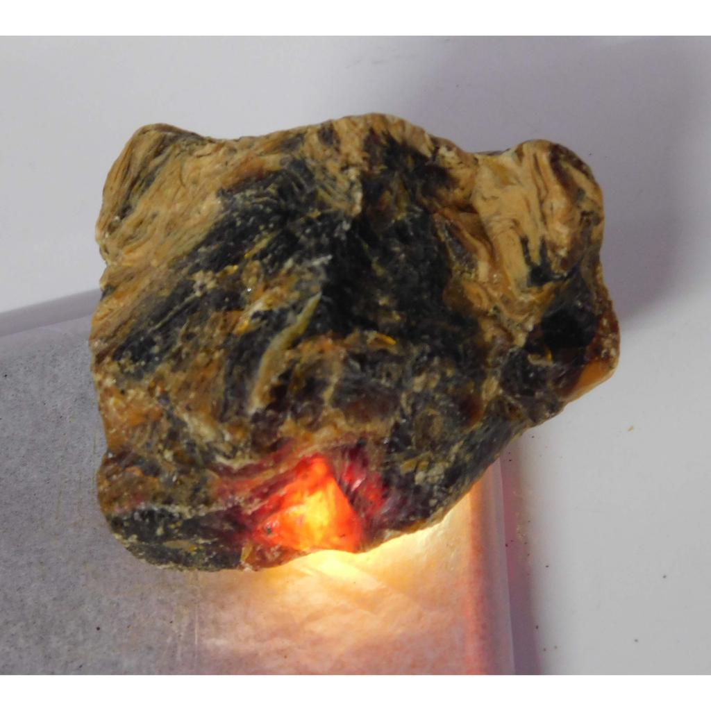 Natural Orange Amber 48 Ct CERTIFIED Uncut Rough Rare Loose Gemstone