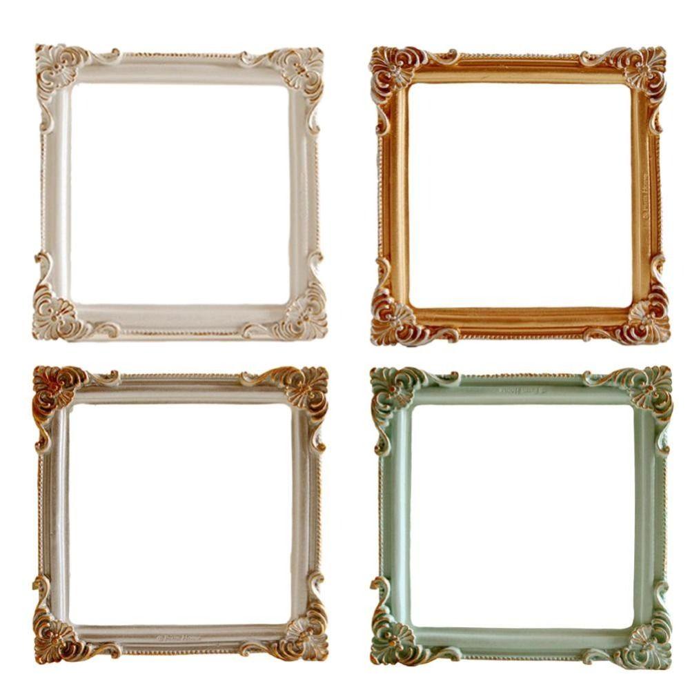 Präsentationskoffer Vintage-Rahmen Kosmetik-Ausstellungsständer Imitiert geschnitzter Fotorahmen Fotorahmen