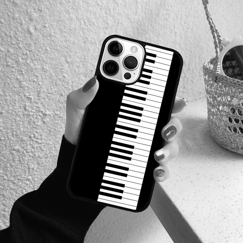 Musik Klaviertasten Handyhülle für iPhone 17 Air 16 Coque 15 14 12 13 PLUS 11 PRO MAX Rückseite Fundas Schale