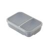 Lunch Box Rice Boy 700ml Antibacterial Specification Light Gray Securely Fixed with 4-point Lock Double Sealing Prevents Juice from Leaking