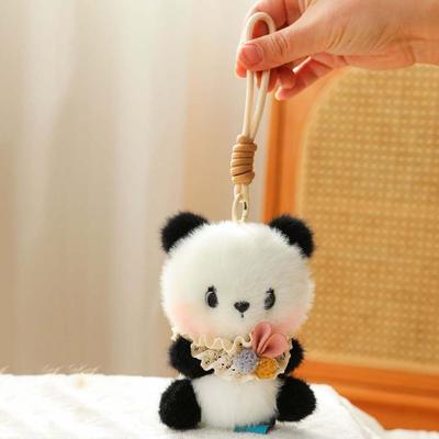 Ornament Pluche Hond Hanger Zacht Cartoon Dier Sleutelhanger Kawaii Beer Pop Sleutelhanger Vrienden