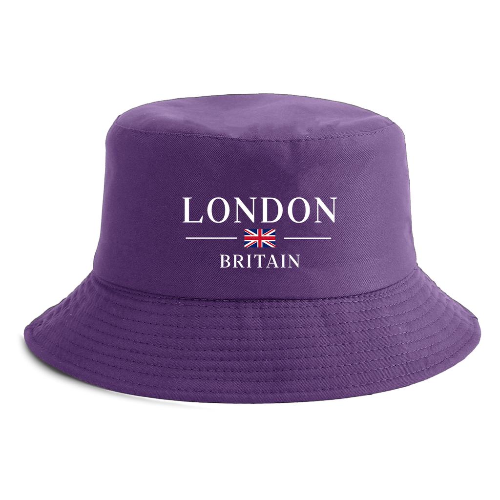 Unisex London Britain Flag Print Bucket Hat Reversible Retro Fisherman Cap Available In Multiple Retro Colors Outdoor Sun Hat