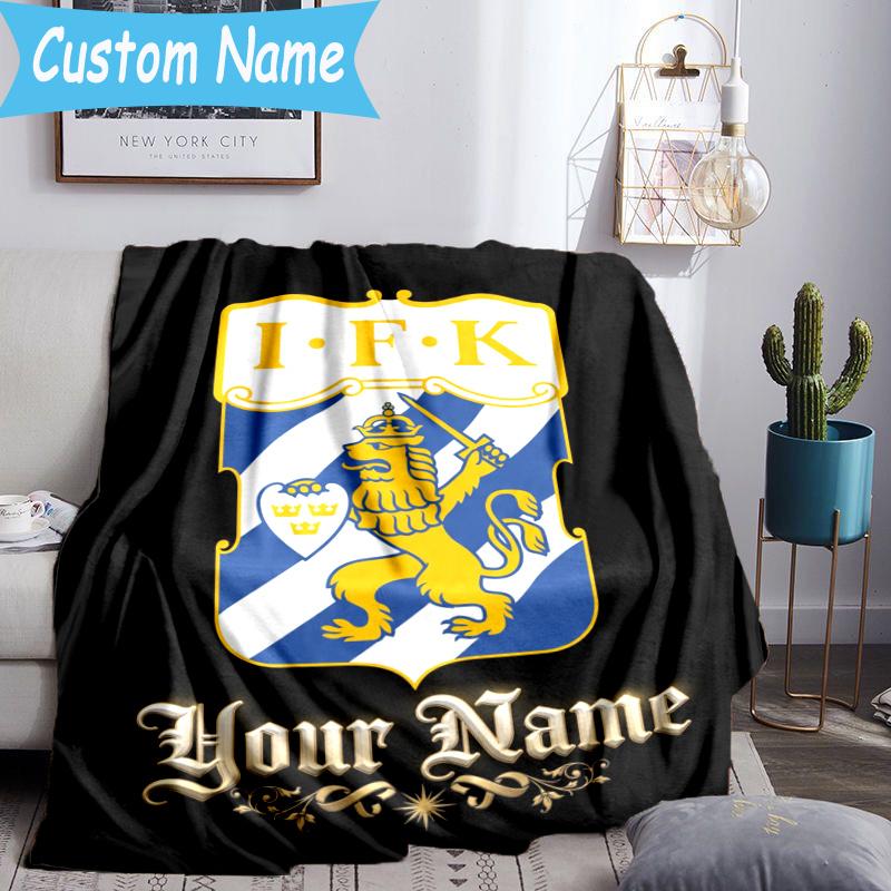 Custom Name Ifk Lion Crest Blanket Flannel Blanket for Camping, Hiking, Garden Parties, Picnic Essentials,gift for family and friend