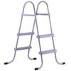 Above Ground Pool Ladder, 2-Step Steel A-Frame Swimming Pool Stairs for 83.8 Cm High Wall, 136 Kg Capacity Entry/Exit Steps with Secure Non-Slip