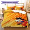 Son Goku Muster Bettwäsche, Steppbett Set Bettbezug Kissenbezug Zuhause Geburtstagsgeschenk (1 Bettbezug + 2 Kissenbezüge, ohne Füllung)