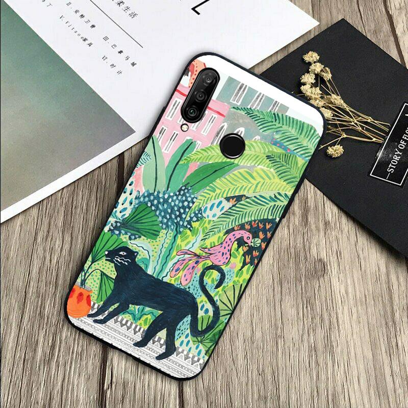 Cute Cartoon Sloth Leopard For Huawei Nova Y72 Y73 Y90 Y70 Y60 Y91 Y61 12s 12i 11i 8i 9 10 SE P40 Lite P60 P30 Pro Case
