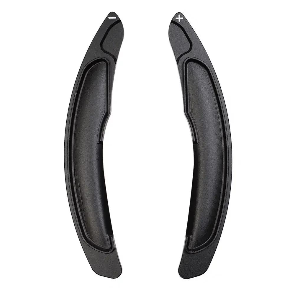 

Удлинители подрулевых лепестков переключения передач, Алюминиевые накладки-удлинители лепестков для Mitsubishi Lancer Evo X 10 Outlander 2010‑2016 чёрный