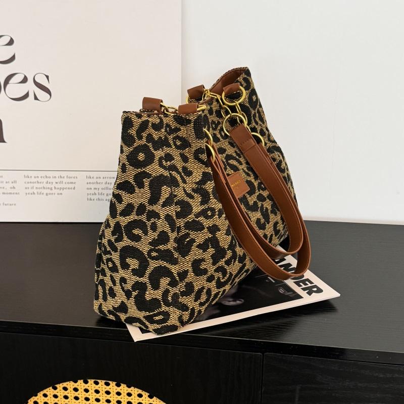 Leopard Print Shoulder Bag Women's Leopard Print Tote Bag