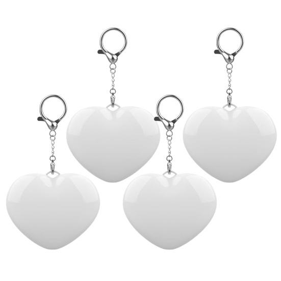 Sensorlys Oppladbar Mini Lommelykt Lommebok Nøkkelring med Berøring Og Automatisk Lyssensor Kompakt Hjerteformet Veskelys for Kvinner