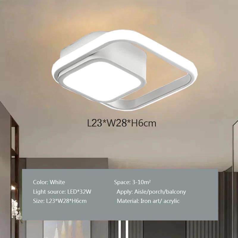 Modern LED Aisl Ceiling Light 36W 32W Led Lamp For Bedroom Balcony Entrance Closet Cloakroom  Home Indoor Lighting Fixtures