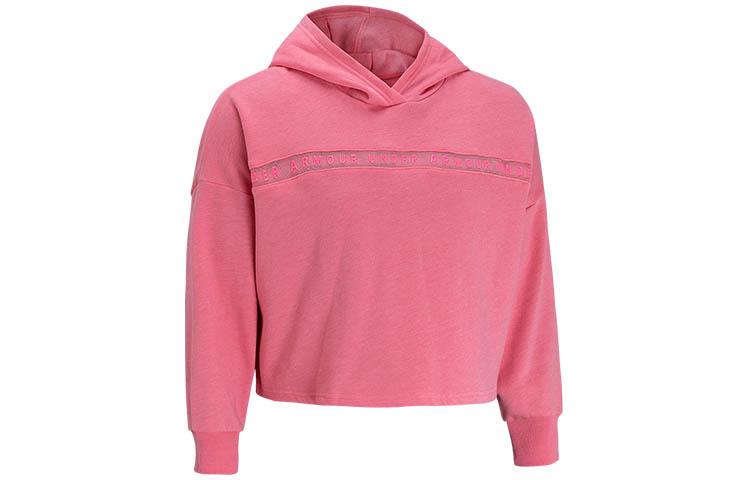 Under Armour Sweatshirts Women s Lemon Juice Pink Hooded Moderate Regular 1328947-668 XL
