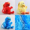 Zaino Peluche Lussuoso di Sesame Street Elmo Cookie Monster Big Bird Bambola Per Bambini