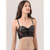 French Flower Embroidery Underwear Soft Underwire Pull Up The Breast Corset Sexy Vest Style