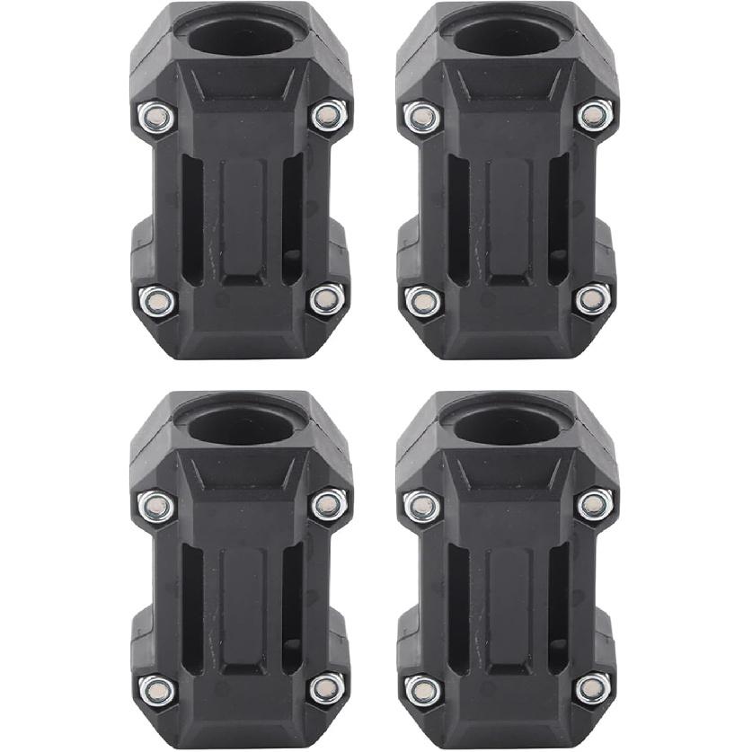 Engine Bumper Block, 2 Pair Motorcycle Engine Guard Bumper Block Protection Decor 22/25/28mm Fit for R1200GS R1150GS, Engine Bumper Block Black