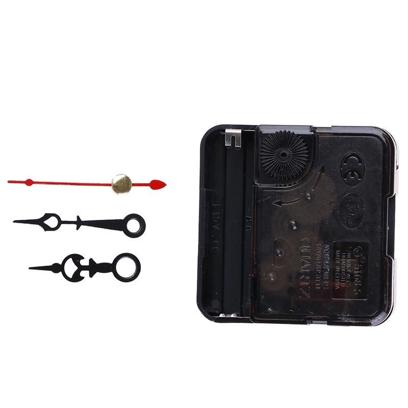 1 Set Tyst Quartz Klockverk Mekanism DIY Kit Batteridriven Handverktyg Utmärkt för Reparation, Byte eller Tillverkning av en Klocka