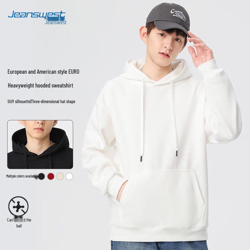 Jeanswest Men's Heavyweight Hooded Sweatshirt