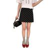 2025 Summer Petite Red Polka Dot A-Line Mini Skirt: Slimming High-Waisted Design for Women