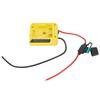 Battery Adapter With Fuse Cable 12 Switch For De-walt DCB200 18V/20V To DIY 2 Wiring Cable Output For Power Tool Accessories