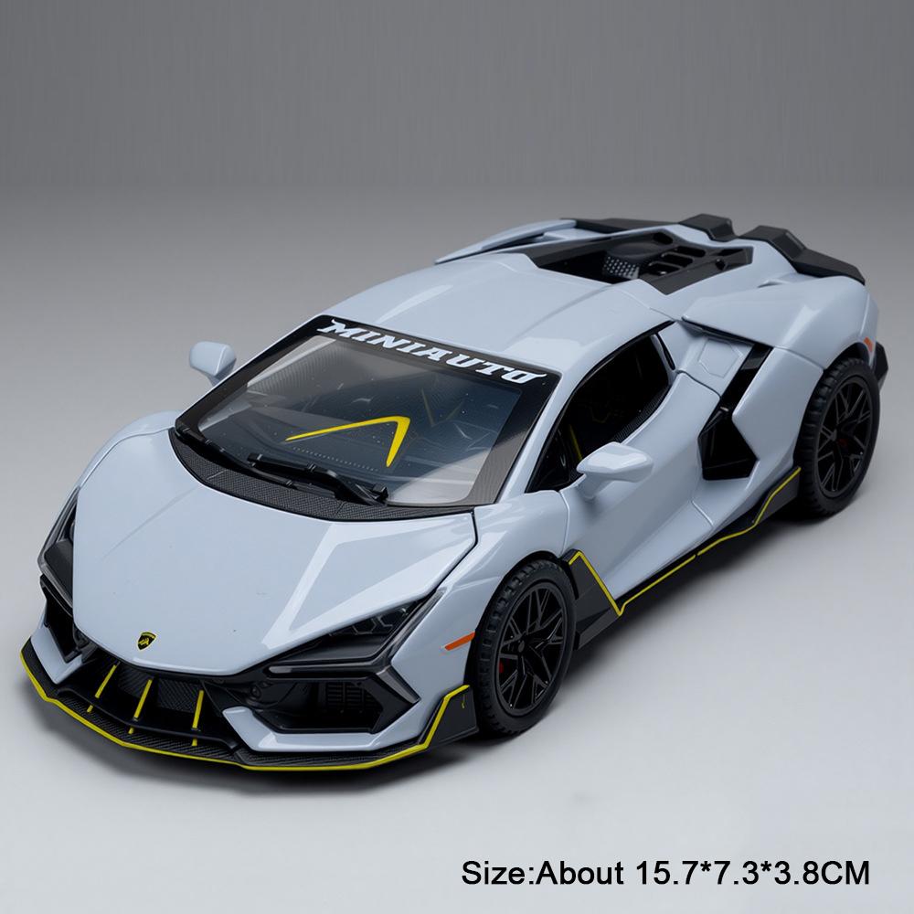 1:32 Revuelto Mansory SVJ63 Model Car Toy Alloy Diecast Doors Opened Sports Cars Miniature Sound Light Models Christmas Gift