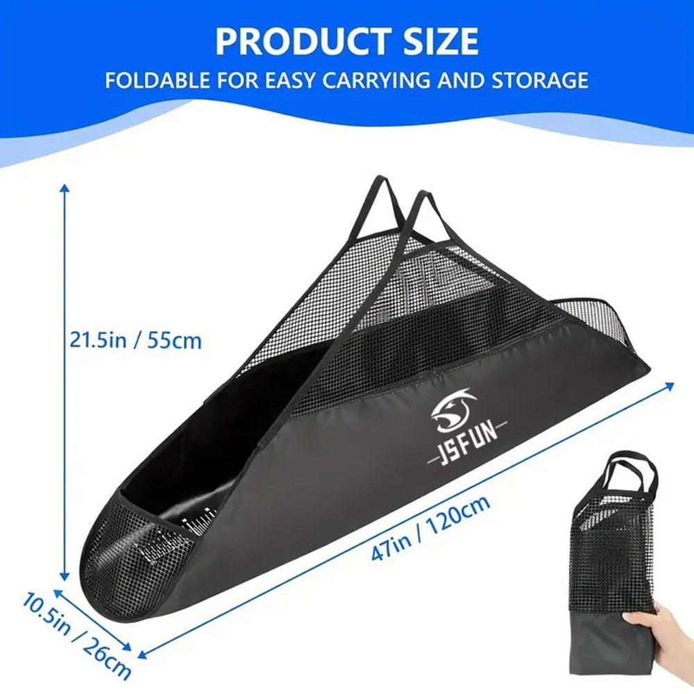 Fishing Tackle Accessories Bag Fishing Weighing Sling Bag With Ruler Graduated Scale Case Carp Coarse Heavy Duty Fish Weigh Bag