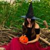 12Pcs Halloween Decoration Witch Hat Cap Costume Accessory Halloween Party Horror Props Oxford Hat Pure Black Pointed Hat Magic Hat