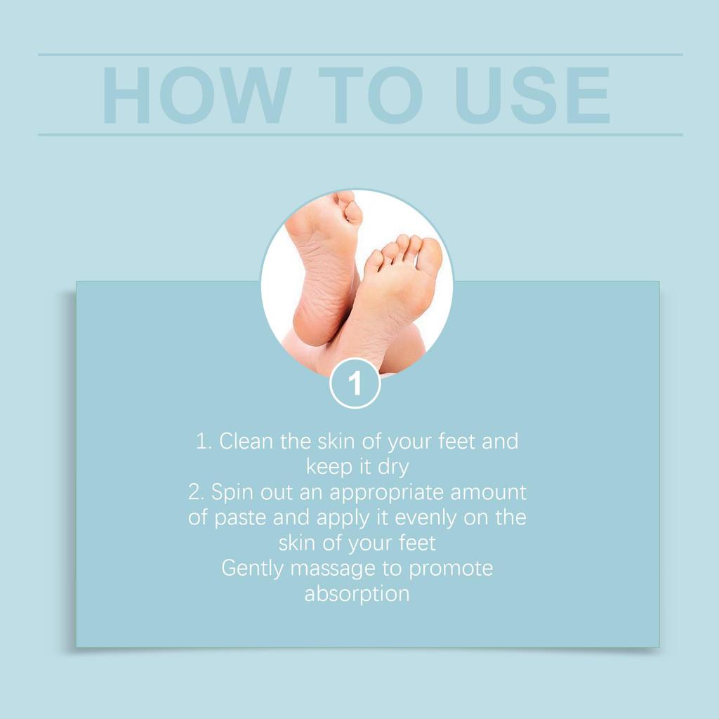 Jaysuing Foot Moisturizing Stick Hydrates and Moisturizes Relieves Dryness For Use On Feet 30g