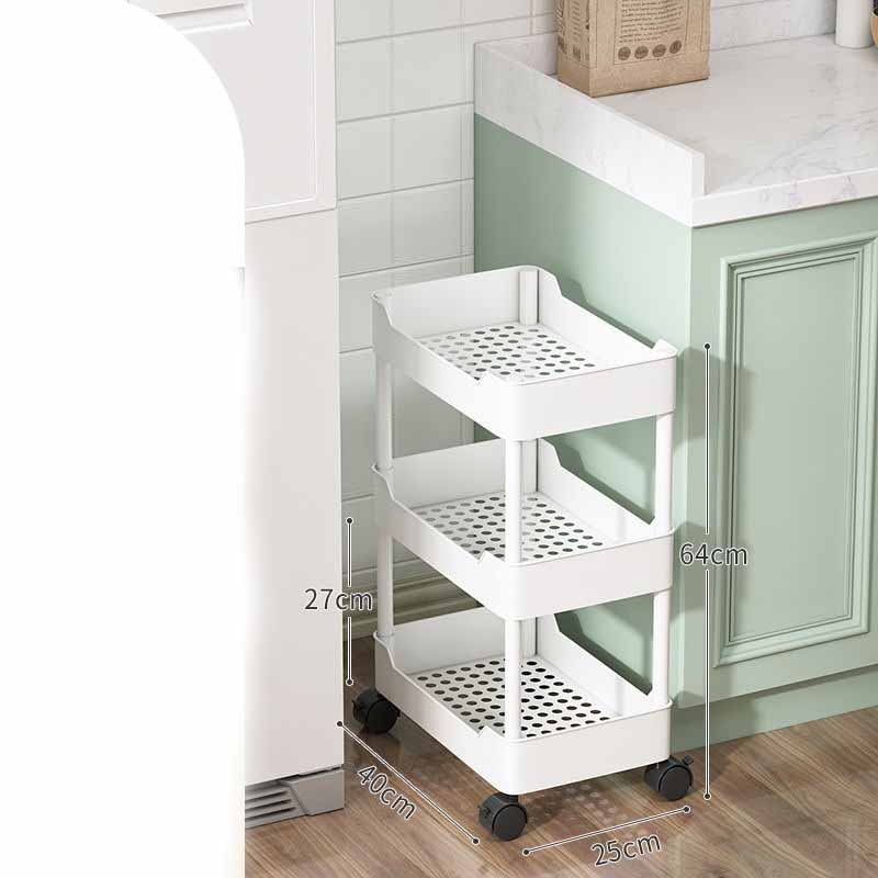 Mobile Storage Shelf Interspace Gap Shelf Kitchen Storage Shelf Bathroom Storage Rack Fridge Side Seam Finishing Rack