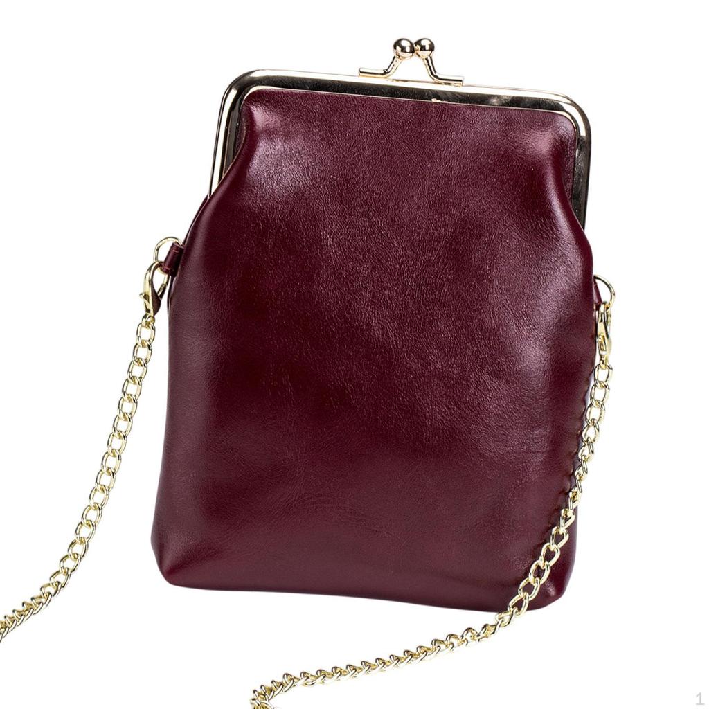 Crossbody Bag Card Case Holder PU Leather Keychain Wallet Casual Pouch Shoulder for