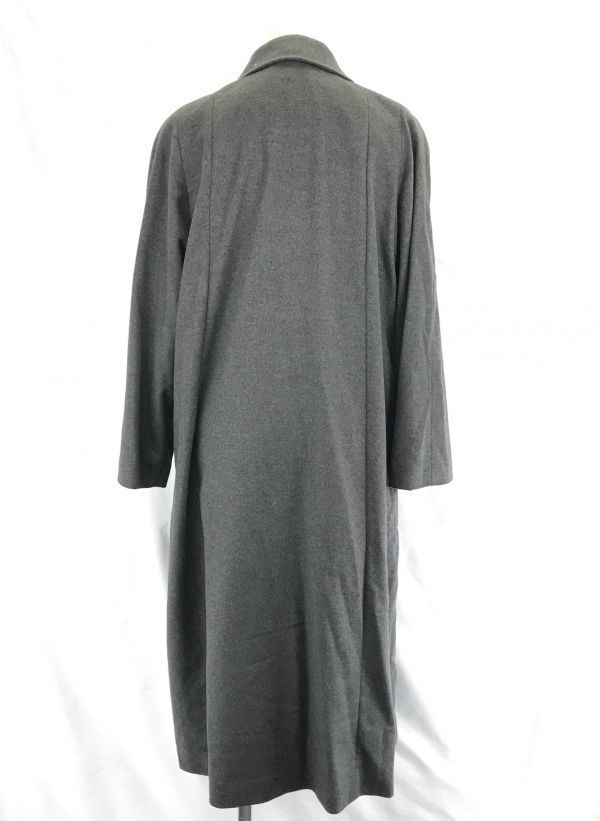 SO AND SO 100% Kaschmir Langmantel Seidenfutter Grau Damen M(GEBRAUCHT)