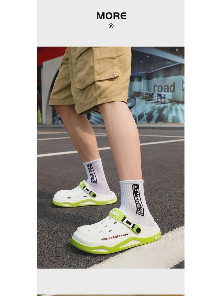 Men's EVA Thick-Soled Summer Sandals: 2024 Non-Slip Beach Shoes and Outdoor Slippers