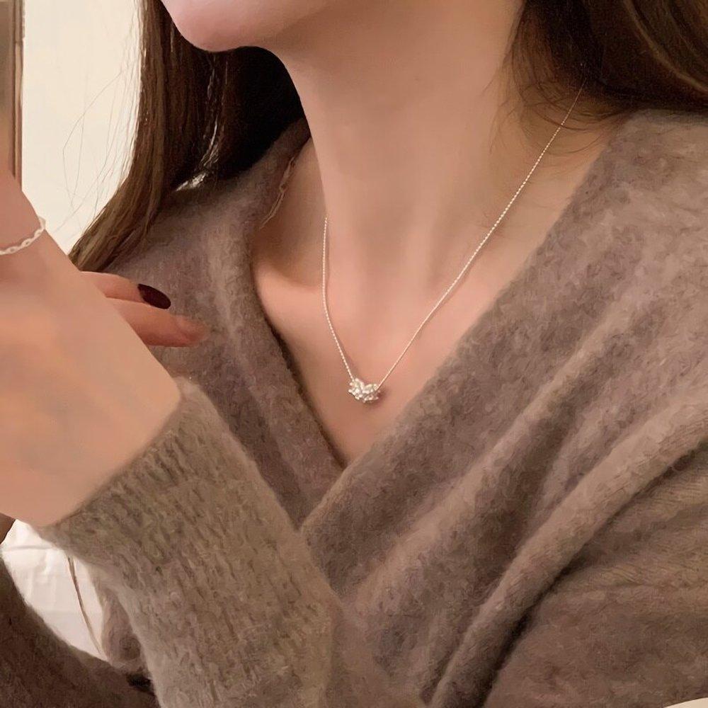 Women's Multi Flower Ball Pendant Chain Necklace
