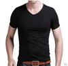 Men's Slim Fit V-Neck Modal T-Shirt - Short Sleeve, Solid Color, Spring/Summer Style