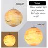 Nordic Minimalist Planet Spherical Light, Lobby Exhibition Hang Lighting, Coffee Shop Restaurant Led Pendant Light Hoom Decor