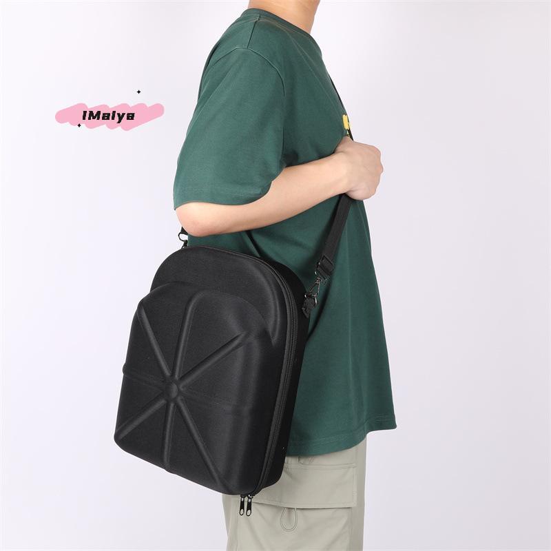 M-1pc Portable Baseball Hat Travel Bag Baseball Cap Travel Case Storage Carrier Box Display Bag Eva Baseball Cap Carrying Bag