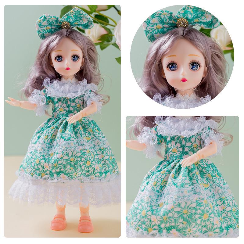 30cm Yitian Barbie Doll Set: BJD Doll with Music, Wedding Dress, and Outfit Changes
