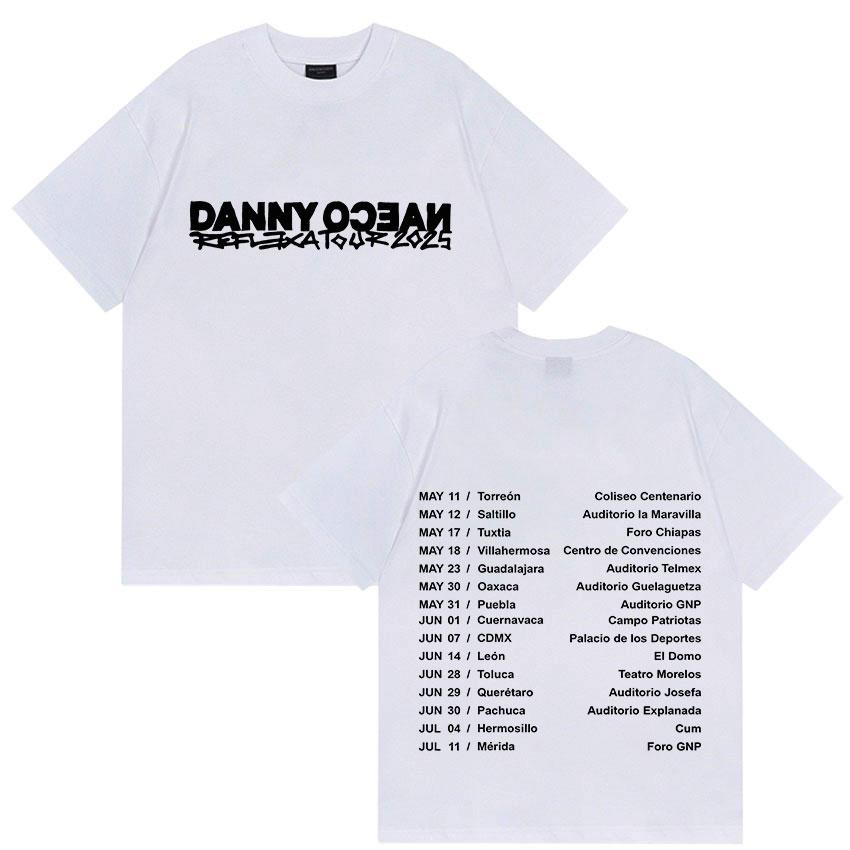 Rapper Danny Ocean Reflexa Tour Album Merch Tshirt Mens Rock Gothic Oversized Tshirts Fashion High Quality Cotton T Shirt