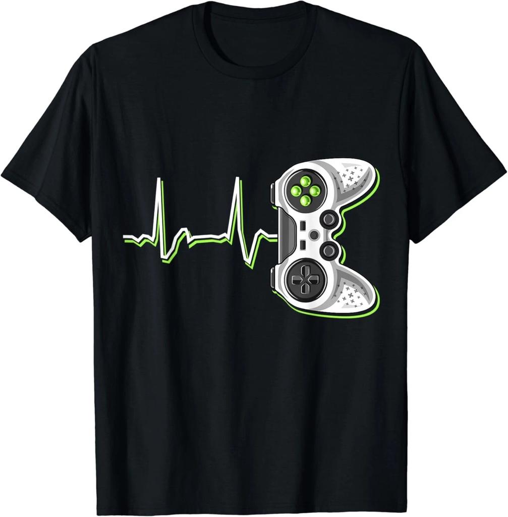 Video Gamer Heartbeat Video Game Controller Gift Unisex T-Shirt