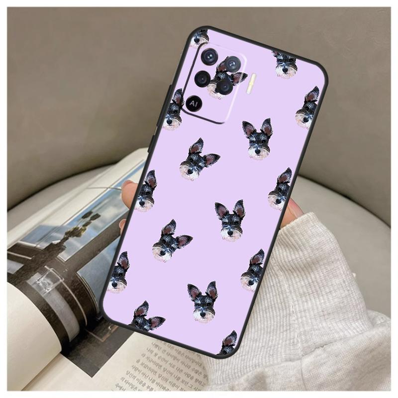 

Schnauzer Puppy Dog Case For Oppo A80 A60 A40 A5 Pro A15 A16 A17 A57 A77 A94 A74 A54 A76 A96 A18 A38 A58 A78 A98 OPPO A78 5G