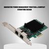 PCI E X1 1000Mbps Double Port Gigabit EtherneT Network Card
