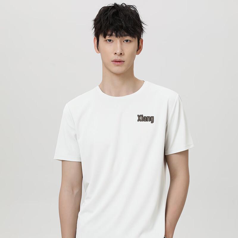 Mark Hua Fei Men's American Retro Quick-Dry Ice Silk Round Neck T-Shirt