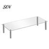 Acrylic Risers for Figurines Cake Stand, Multi-Tier Food Display Clear Cupcake Holder, Detachable Rack Adjustable Metal Support Dessert Table Birthday