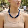 Beautiful Beaded Choker Chunky Colorful Resin Beads Necklace Boho Everyday