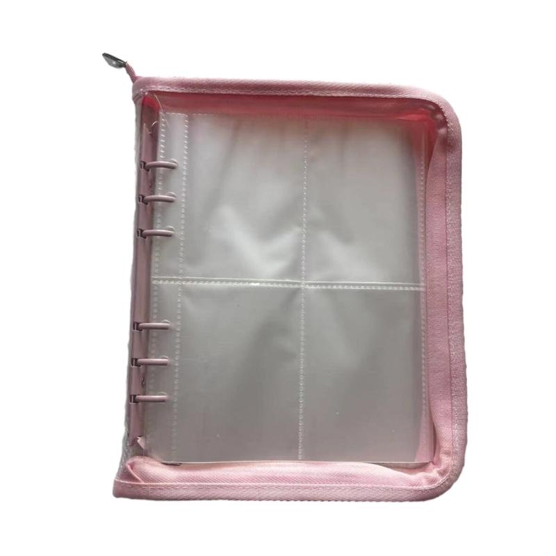 Transparent Travel Jewelry Storage Book Earring Holder Case Zippered Pouch Prevent Lost Earrings and Messy Necklaces
