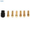 [TL][TL]7Pcs Brass Collet 1.0/1.6/2.0/2.4/3.0/3.2 + Check M8*0.75 Fits Rotary Tools Electric Grinder Accessories