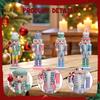4 Pieces Christmas Nutcracker Ornaments Figures Xmas Decor Creative Table Centerpiece Art