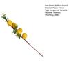 Artificial Lemon Branch with Green Leaves Fake Fruit Lemon Tree Decoration Lifelike Faux Greenery Stems for Home Dining Table Kitchen Decor