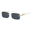 Cheetah Decorative Personality Frameless Sunglasses Colored Sunglasses Men'S Vintage Leopard Head Sunglasses Sunglasses